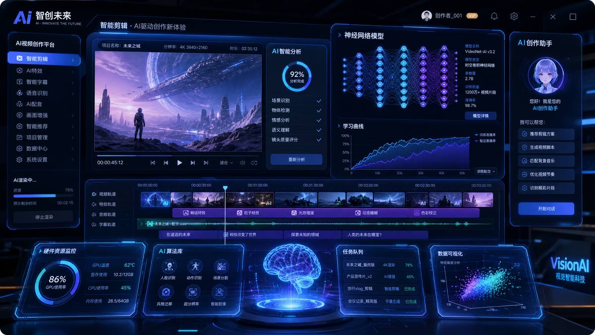 绿帽社AI视频创作工具